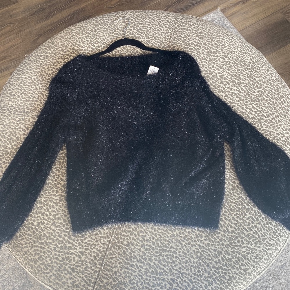 Black sparkly express sweater